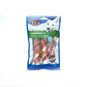 تشویقی دورپیچ 105گرمی trixie Barbecue Chicken Chewing Rolls